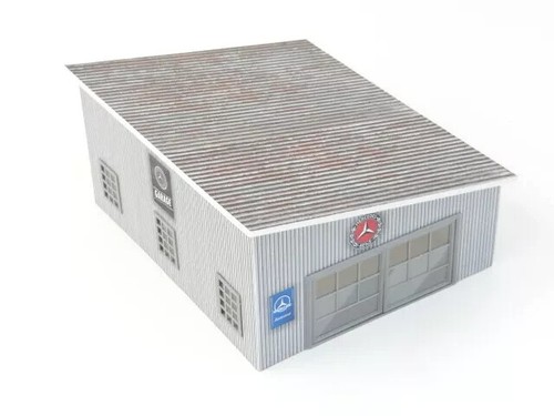 Diorama garage miniatura scala