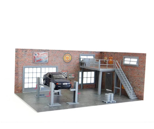 Kit diorama garage auto scala - kit,
